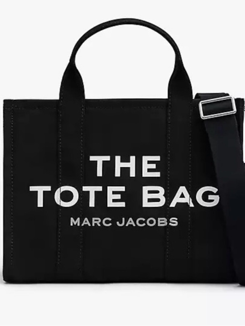 Marc Jacobs Black The Tote Bag Canvas Duffel